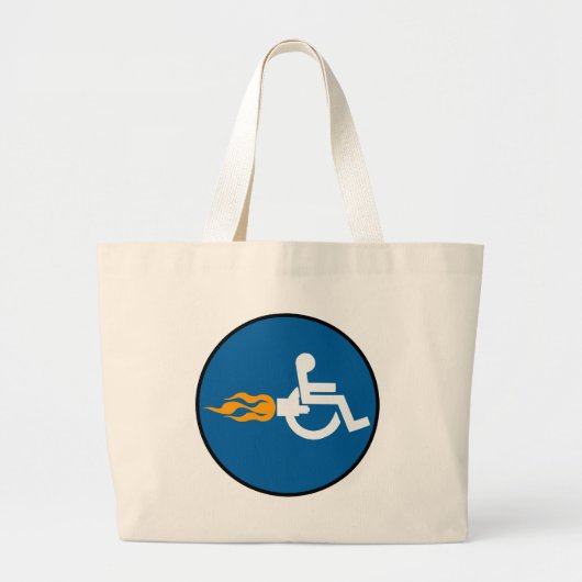 Jet Wheelstoel Grote Tote Bag (Voorkant)