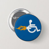 Jet Wheelstoel Ronde Button 5,7 Cm (Voorkant /achterkant)