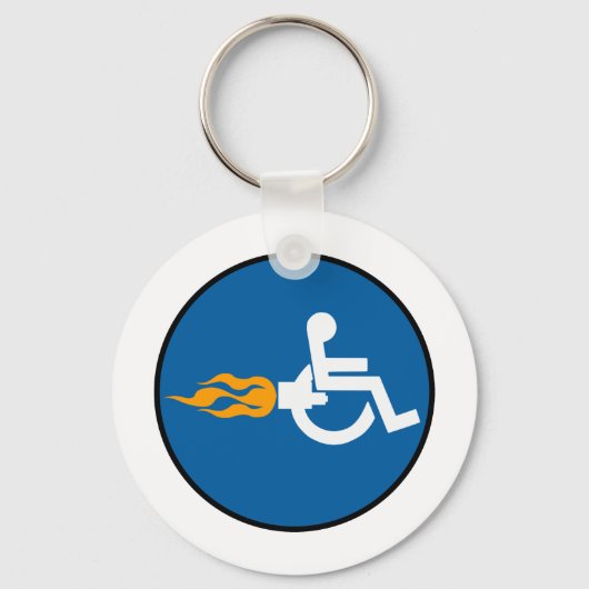 Jet Wheelstoel Sleutelhanger (Voorkant)