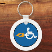 Jet Wheelstoel Sleutelhanger (Voorkant)