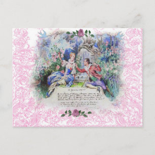 Je'Taime Marie Antoinette Franse Valentijn Feestdagenkaart