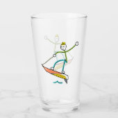 Jetboard Stickman Glas (Achterkant)