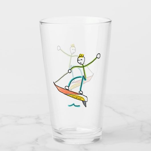 Jetboard Stickman Glas (Achterkant)