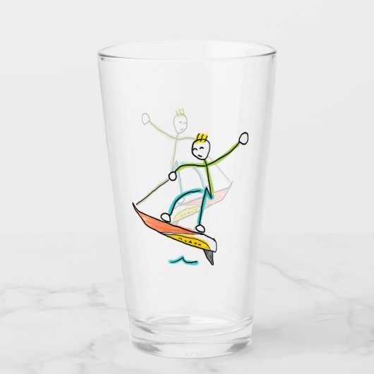 Jetboard Stickman Glas (Voorkant)