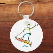 Jetboard Stickman Sleutelhanger (Voorkant)