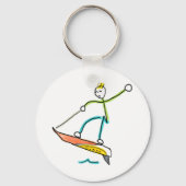 Jetboard Stickman Sleutelhanger (Achterkant)