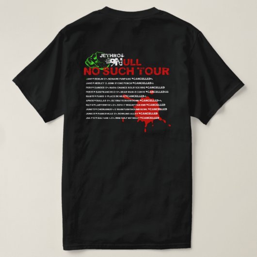 Jethro Null geen Tour T T-shirt (Design achterkant)