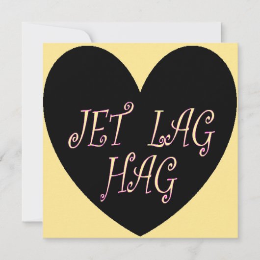 JETLAG HAG REISONTWERP KAART (Voorkant)