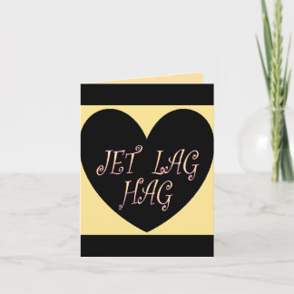 JETLAG HAG REISONTWERP NOTITIEKAARTJE