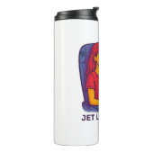 Jetlag Is Where I Thrive Tumbler | Add Name Thermosbeker (Gedraaid links)
