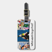 Jetlagged Comic | Je gaat eerst Bagagelabel (Voorkant verticaal)