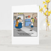 Jetlagged Comic Kaart-stewardess lijken op elkaar Kaart (Gele Bloem)