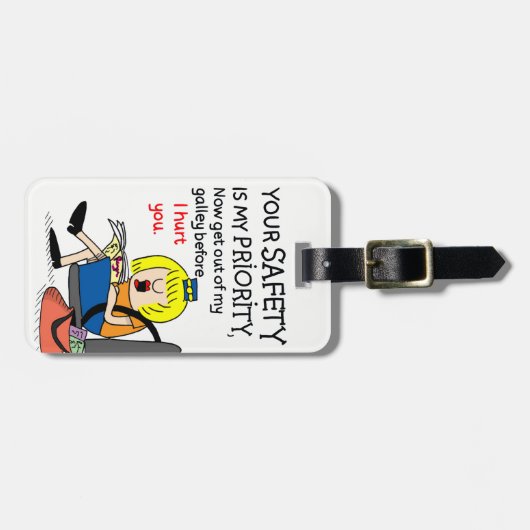 Jetlagged Comic | Uw Bagagelabel voor de veilighei (Voorkant horizontaal)