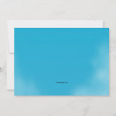 Jetliner die de uitnodiging van de Partij van de W (Achterkant)