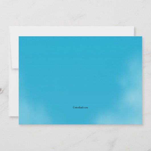 Jetliner die de uitnodiging van de Partij van de W (Achterkant)