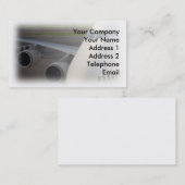 Jetliner voor passagiers op Tarmac Visitekaartje (Voorkant / Achterkant)