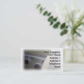 Jetliner voor passagiers op Tarmac Visitekaartje (Staand voorkant)