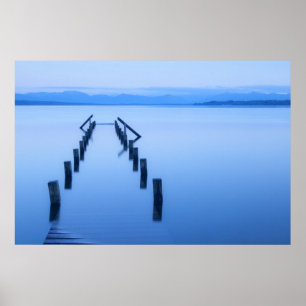 jetons blauw poster