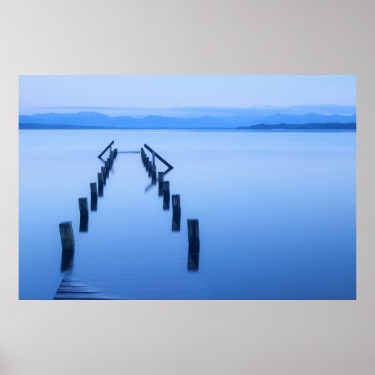 jetons blauw poster (Voorkant)