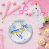 Jetplane Papieren Bordje (Feest)