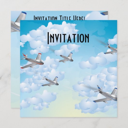 Jets Kaart (Voorkant / Achterkant)