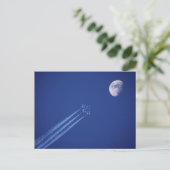 Jets naast de maan | Brits-Columbia Briefkaart (Staand voorkant)