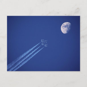 Jets naast Moon   British Columbia Briefkaart