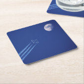 Jets naast Moon | British Columbia Kartonnen Onderzetters (Schuin)