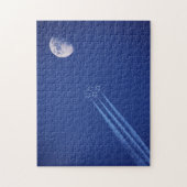 Jets naast Moon | British Columbia Legpuzzel (Verticaal)