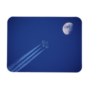 Jets naast Moon British Columbia Magneet