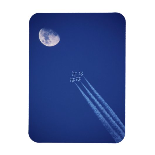 Jets naast Moon | British Columbia Magneet (Verticaal)