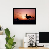 Jets op Sunset Poster (Thuiskantoor)