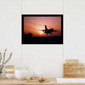 Jets op Sunset Poster (Keuken)