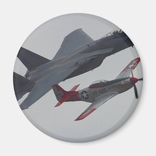 Jets Planes Piloten Cockpits Propellers Magneet (Voorkant)