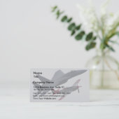 Jets Planes Pilots Cockpits Propellers Visitekaartje (Staand voorkant)