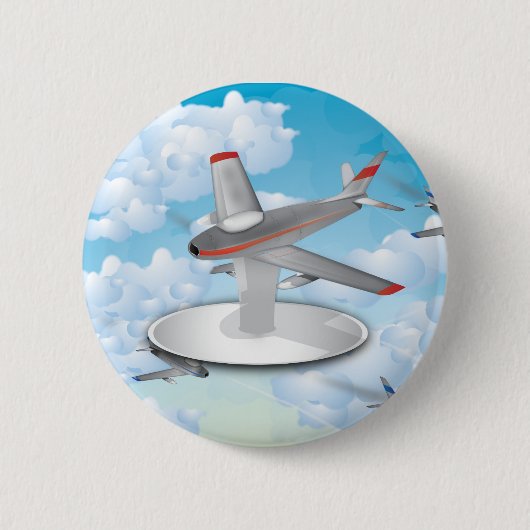 Jets Ronde Button 5,7 Cm (Voorkant)