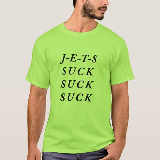 Jets Suck T-shirt (Voorkant)