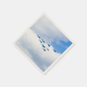 Jets vliegen in formatie servetten (Hoek)