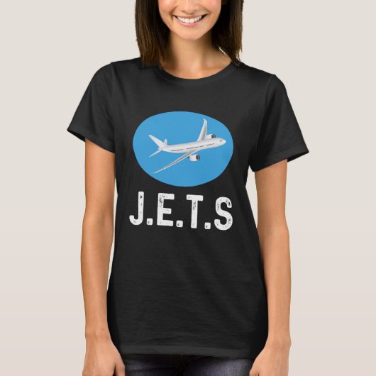 Jets Vliegtuig gevechtsvliegtuig T-shirt (Voorkant)
