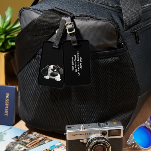 Jetset Pup™ Bagagelabel (Voorkant /achterkant)