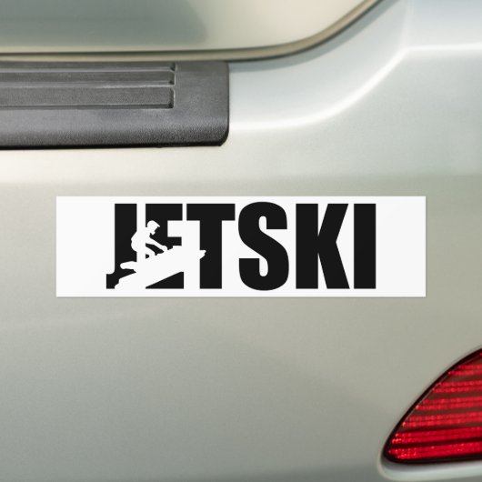 Jetski Bumpersticker (Op auto)