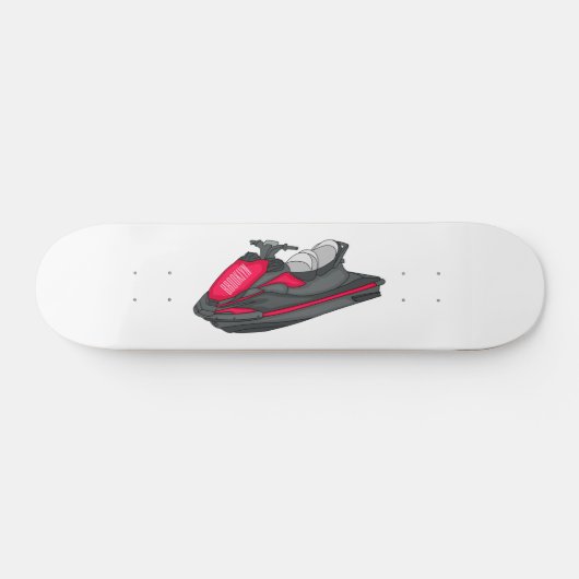 Jetski-cartoonillustratie Persoonlijk Skateboard (Horizontaal)