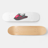 Jetski-cartoonillustratie Persoonlijk Skateboard (Horizontaal)