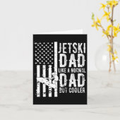 Jetski Dad Fathers Day Dad Jet Ski Rider Water Jet Kaart (Gele Bloem)