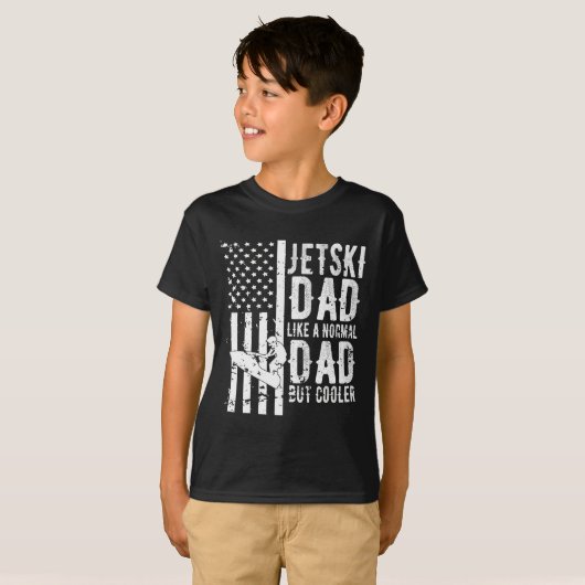 Jetski Dad Fathers Day Dad Jet Ski Rider Water Jet T-shirt (Voorkant volledig)