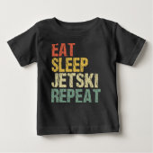 Jetski Eat Sleep Repeat Retro Style Funny (Voorkant)