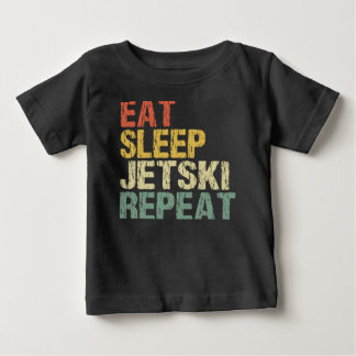 Jetski Eat Sleep Repeat Retro Style Funny