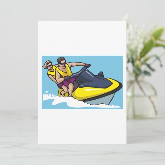 Jetski Fun Kaart (Staand voorkant)