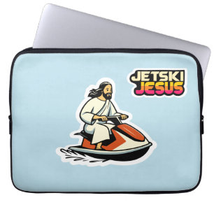 Jetski Jesus Laptop Sleeve
