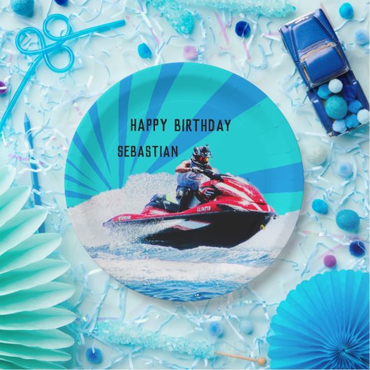 JetSki Papieren Bordje (Feest)